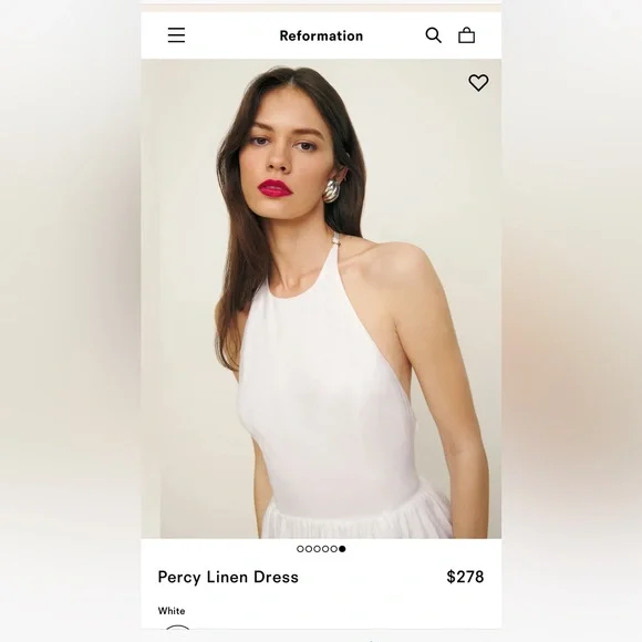 Reformation Percy Linen Dress - Picture 2 of 5